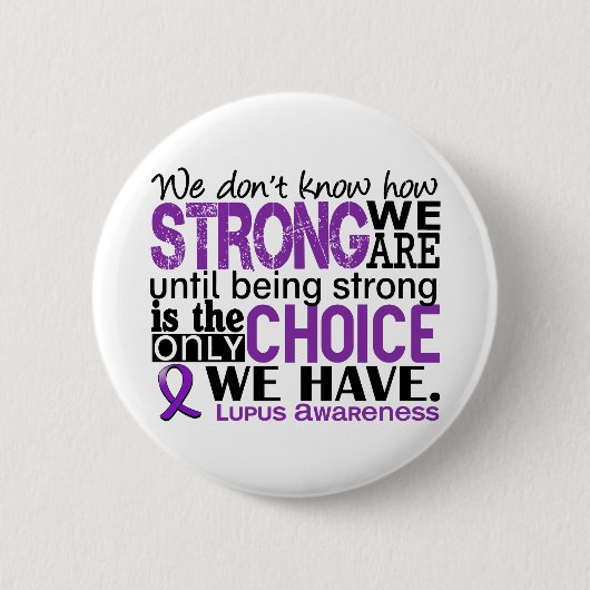 Badge Rond 5 Cm Lupus comme nous forts sommes (Devant)