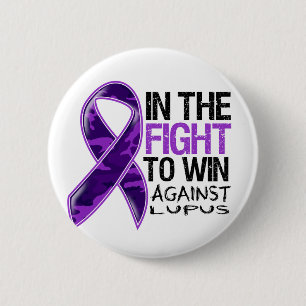 Badge Rond 5 Cm Lupus - Lutte pour gagner