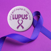 Badge Rond 5 Cm Lupus sensibilisation maladie auto-immune chroniqu
