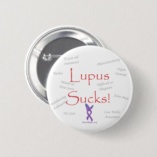 Badge Rond 5 Cm lupus_sucks (Devant & derrière)