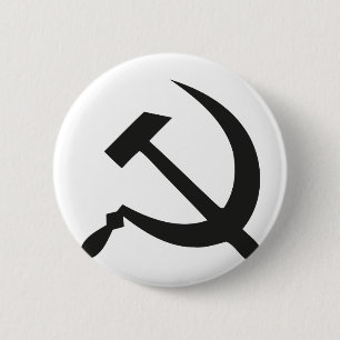 BADGE ROND 5 CM L'URSS/CCCP/URSS