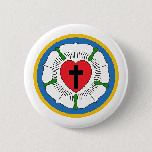 Badge Rond 5 Cm Luthers Rose (Devant)