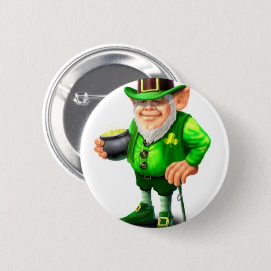 Badge Rond 5 Cm Lutin (Devant & derrière)