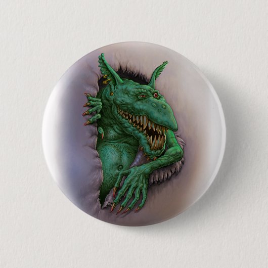 Badge Rond 5 Cm Lutin astucieux (Devant)