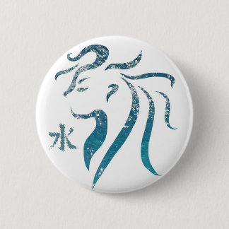 Badge Rond 5 Cm Lutin d'eau