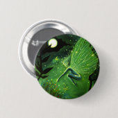 Badge Rond 5 Cm Lutin d'eau en cristal - bouton (Devant & derrière)