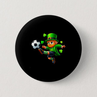 Badge Rond 5 Cm Lutin drôle irlandais Football St Patrick Hommes G