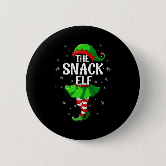 Badge Rond 5 Cm Lutin friandise Noël Filles Femmes Équipe de l'elf (Devant)