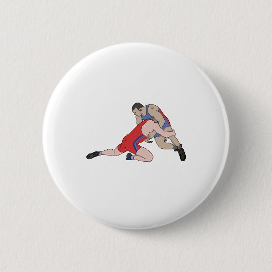 Badge Rond 5 Cm Lutte (Devant)