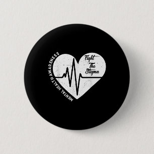 Badge Rond 5 Cm Lutte contre la stigmatisation cardiaque