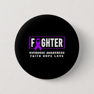 Badge Rond 5 Cm Lutte contre la surdose - Sensibilisation aux toxi