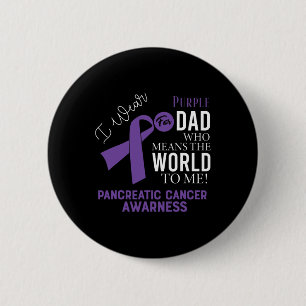 Badge Rond 5 Cm Lutte contre le cancer du pancréas Ruban 17