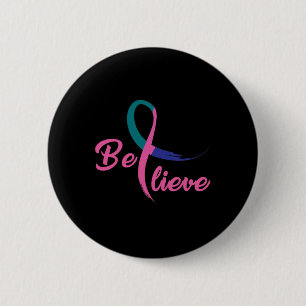 Badge Rond 5 Cm Lutte contre le cancer Ruban 14