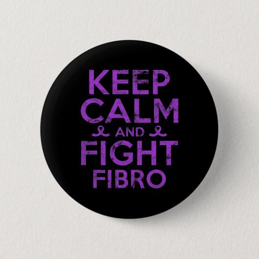 Badge Rond 5 Cm Lutte de sensibilisation à la fibromyalgie (Devant)