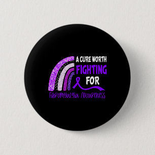 Badge Rond 5 Cm Lutte Pour La Sensibilisation À La Fibromyalgie