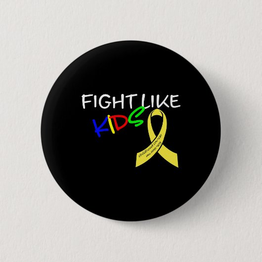 Badge Rond 5 Cm Lutter comme les enfants Mois de sensibilisation a (Devant)