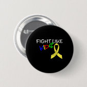 Badge Rond 5 Cm Lutter comme les enfants Mois de sensibilisation a (Devant & derrière)