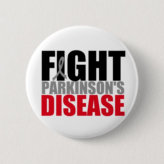 Badge Rond 5 Cm Lutter contre la maladie des parkisons (Devant)