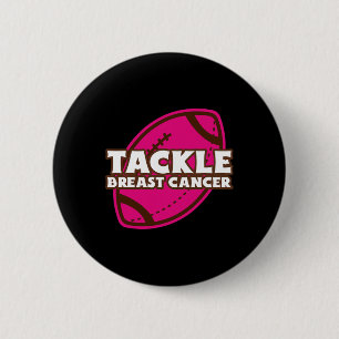 Badge Rond 5 Cm Lutter contre le cancer du sein American Football