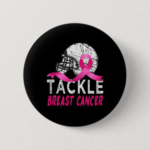 Badge Rond 5 Cm Lutter contre le cancer du sein Survivant Football