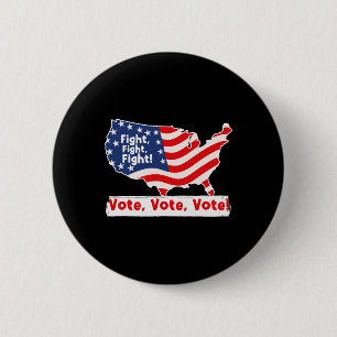 Badge Rond 5 Cm Lutter Pour L'Élection Présidentielle De Trump