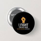Badge Rond 5 Cm Lutter Pour Ma Mère Sensibilisation (Devant & derrière)