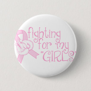 Badge Rond 5 Cm Lutter pour mes filles