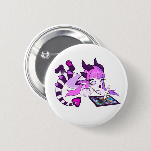 Badge Rond 5 Cm Lux drawin (Devant & derrière)