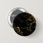 Badge Rond 5 Cm Luxe Black and Gold Marble (Devant & derrière)