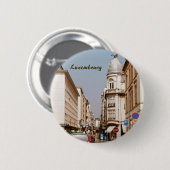 Badge Rond 5 Cm Luxembourg (Devant & derrière)