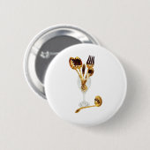 Badge Rond 5 Cm LuxuriousTableSet050209 (Devant & derrière)