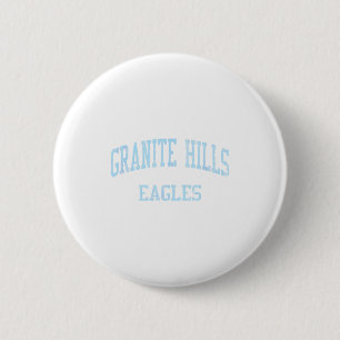 Badge Rond 5 Cm Lycée Granite Hills Hs El Cajon Ca Vintage S