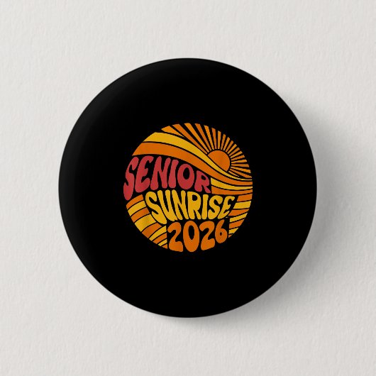 Badge Rond 5 Cm Lycée Sunrise 2026 Lycée 12e douzième année (Devant)