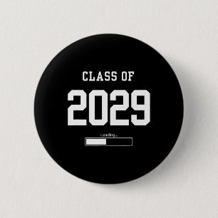 Badge Rond 5 Cm Lycéen de première année de la promotion 2029 futu