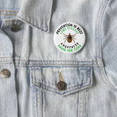 Badge Rond 5 Cm Lyme Disease Awareness | Deer Tick  (En situation)