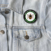Badge Rond 5 Cm Lyme Disease Awareness Month | Deer Tick  (En situation)