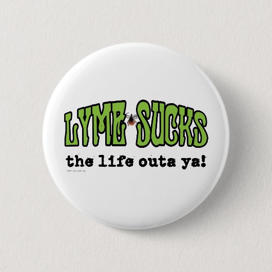 Badge Rond 5 Cm Lyme suce (Devant)