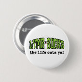 Badge Rond 5 Cm Lyme suce (Devant & derrière)