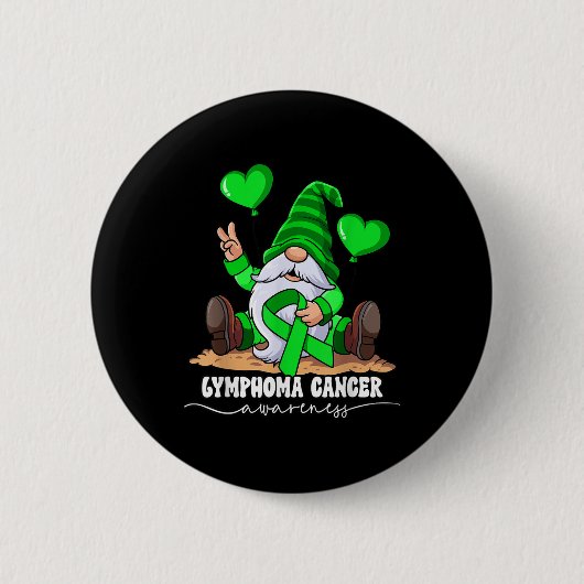 Badge Rond 5 Cm Lymphome Cancer (Devant)