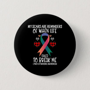 Badge Rond 5 Cm Lynch Syndrome Sensibilisation aux cicatrices des