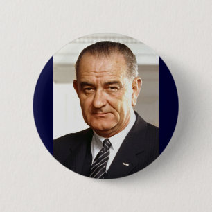 Badge Rond 5 Cm Lyndon B. Johnson 36e président