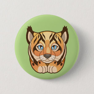 Badge Rond 5 Cm lynx