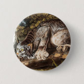 Badge Rond 5 Cm Lynx Canada (Devant)