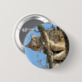 Badge Rond 5 Cm Lynx espiègle (Devant & derrière)