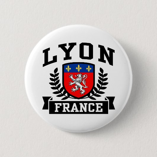 Badge Rond 5 Cm Lyon (Devant)