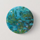 Badge Rond 5 Cm Lys d'eau par Claude Monet (Devant)