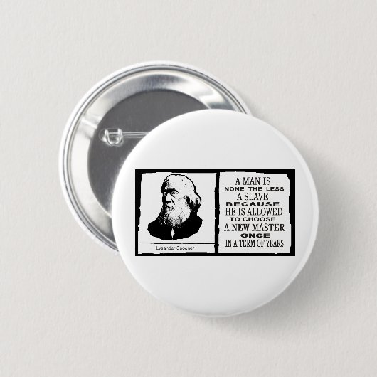 Badge Rond 5 Cm Lysander Spooner (Devant & derrière)
