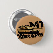 Badge Rond 5 Cm M1 Abrams (Devant & derrière)