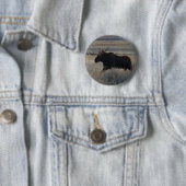 Badge Rond 5 Cm M2 Orignal à cornes (En situation)
