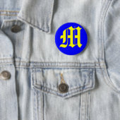BADGE ROND 5 CM M - ANCIEN ANGLAIS (En situation)